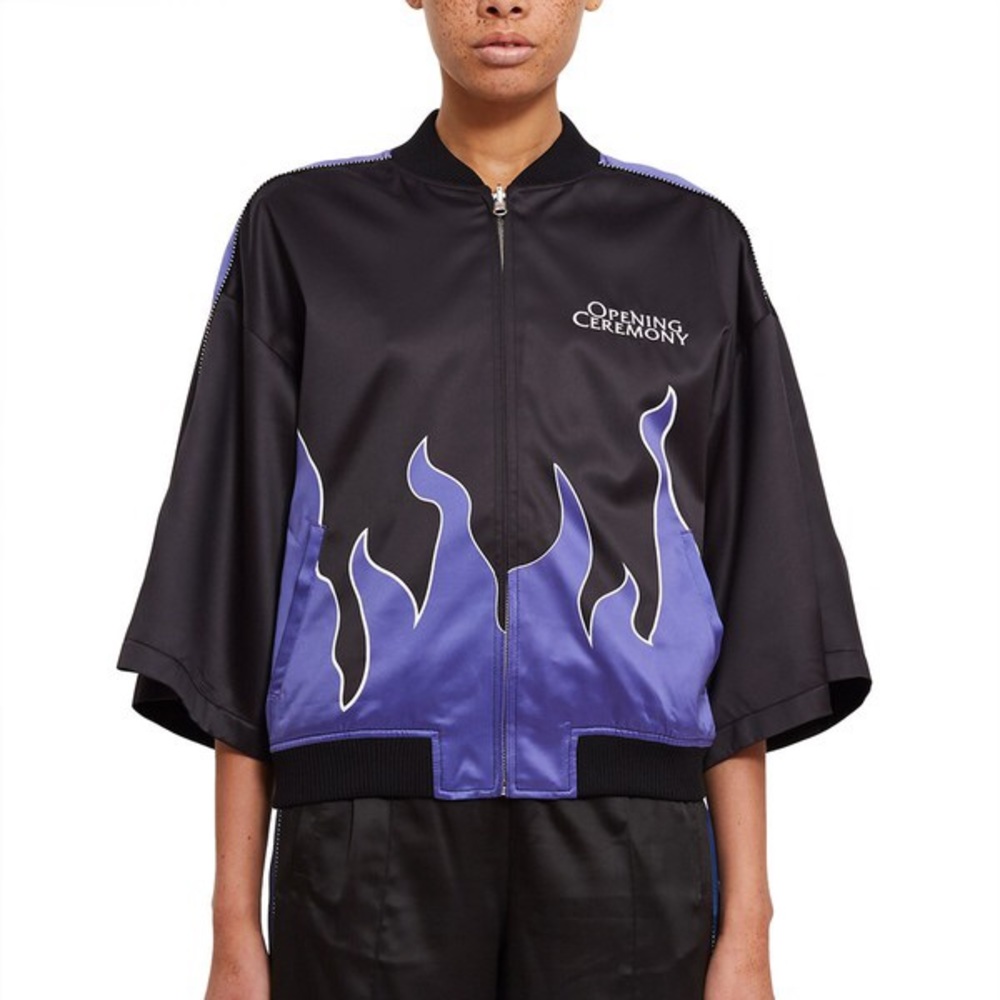 Opening Ceremony reversible silk kimono bomber NWT